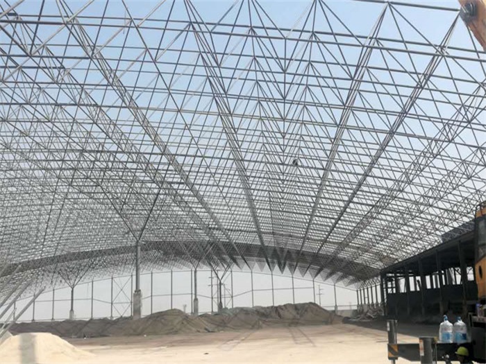 阜阳钢厂料仓网架工程